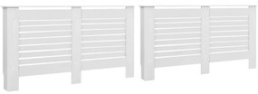 vidaXL Καλύμματα Καλοριφέρ 2 τεμ. Λευκά 152 x 19 x 81,5 εκ. από MDF