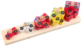 Ξύλινο Παιχνίδι Στοίβαξης (Σετ 15τμχ) Orange Tree Toys Police  60-12170