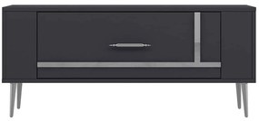 Έπιπλο Τηλεόρασης Retrop 475OLV2962 120x26,4x48,2cm Anthracite-Silver