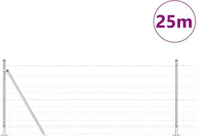 vidaXL Στύλος Περιφράξεων Γαλβανισμένο 25 x 1 m Ατσάλι