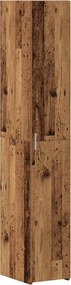 vidaXL Highboard 2 pcs Παλιό ξύλο 30 x 42,5 x 185 εκ