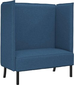 vidaXL Καναπές Υψηλής Πλάτης 101cm Μπλε ύφασμα