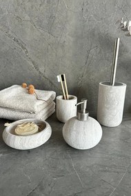 Stewehome Σετ μπάνιου 4 τεμαχίων με μάρμαρο μπεζ Μπεζ