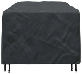 vidaXL Κάλυμμα επίπλων εξωτερικού χώρου Μαύρο 220 x 110 x 70 εκ. 600D