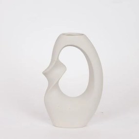 Βάζο Κεραμικό Κρεμ 18,5x7x28,8εκ. ESTHETI 819-00511