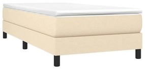 ΚΡΕΒΑΤΙ BOXSPRING ΜΕ ΣΤΡΩΜΑ ΚΡΕΜ 80 X 200 ΕΚ. ΥΦΑΣΜΑΤΙΝΟ 3144034