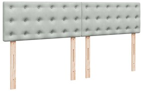 ΚΡΕΒΑΤΙ BOXSPRING ΜΕ ΣΤΡΩΜΑ ΑΝΟΙΧΤΟ ΓΚΡΙ 200X200 ΕΚ. ΒΕΛΟΥΔΙΝΟ 3288714