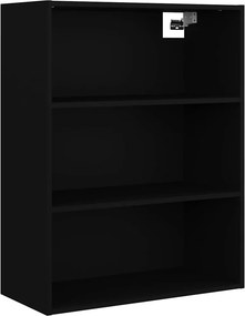 vidaXL Ντουλάπι Τοίχου Κρεμαστό Μαύρο 69,5 x 32,5 x 90 εκ.