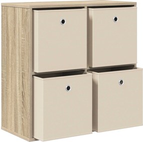 vidaXL Πλαϊνό γραφείο Δρύς Sonoma 68,5 x 32 x 67 εκ