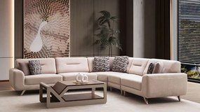 Stewehome Γωνιακός καναπές από νάπα