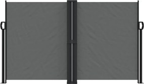 vidaXL Σκίαστρο Πλαϊνό Συρόμενο Ανθρακί 140 x 1000 εκ.