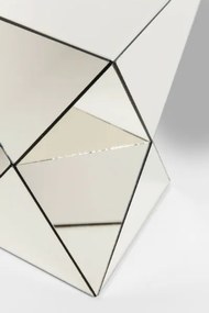 Βοηθητικό Τραπεζάκι Καθρέφτης Luxury Triangle Champagne 32x32x53.5εκ - Χρυσό