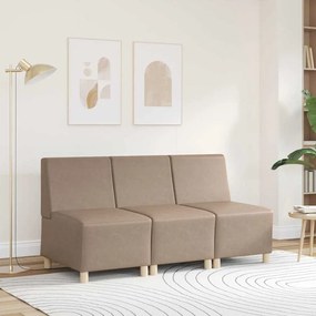 vidaXL Μοναδικός Καναπές χωρίς Χερούλια Καπουτσίνο 55 x 74 x 82 εκ.