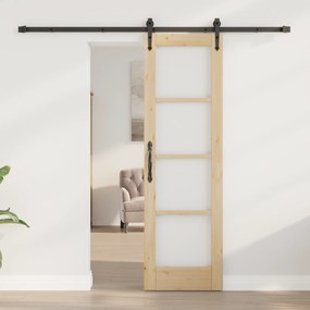 vidaXL Συρόμενη Πόρτα με κιτ εξαρτημάτων 'ORKDAL'61x198,5 εκ