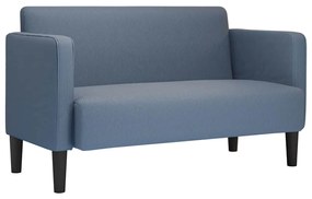 Καναπές Loveseat Μπλε 109 εκ. ύφασμα Corduroy - Μπλε