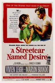 Εκτύπωση έργου τέχνης A Streetcar Named Desire / Marlon Brando (Retro Movie), (26.7 x 40 cm)
