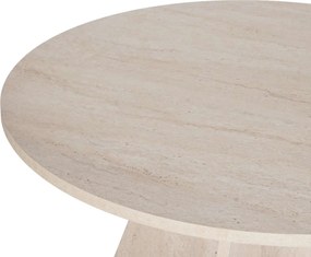 Τραπέζι Τραπεζαρίας Τραβερτίνη VIRELLA 120x120x75