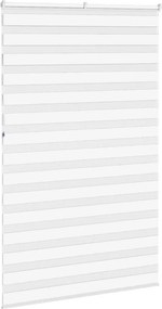 vidaXL Ζέβρα τυφλή Λευκό Πλάτος υφάσματος 140,9 εκ. Πολυεστέρας