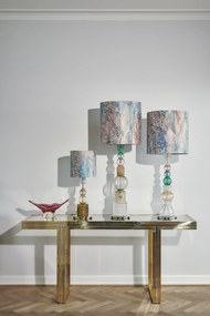 Επιτραπέζιο Φωτιστικό Vintage Micro από Αυθεντικά Γυαλιά Murano 55cm