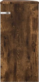 vidaXL End Table Καπνιστό Δρύς 29,6 x 29,6 x 60 εκ Επεξεργασμένο ξύλο