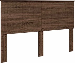 vidaXL Κεφαλάρι με κεφαλάρι Καφέ δρυς 150 cm Επεξεργασμένο ξύλο