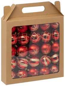 Χριστουγεννιάτικες Μπάλες (Σετ 25τμχ) A-S Kit Red Gold 184661