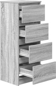 vidaXL Ντουλάπι Γκρι Sonoma 37,5x35x99 εκ. από Επεξεργασμένο Ξύλο