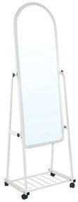 ROLLAND Big Καθρέπτης Δαπέδου Μέταλλο Βαφή Άσπρο 50x40x160cm Ε7188,2