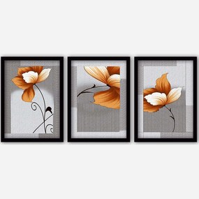 Κάδρα (Σετ 3Τμχ) 364LUL1296 35x45cm Multi Wallity Vertical Plastic,Mdf