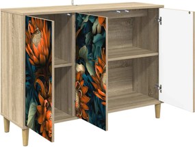 vidaXL Πλαϊνό γραφείο LOCHEM Sonoma 102 x 33 x 75 εκ.