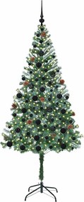vidaXL Τεχνητό Χριστουγεννιάτικο Δέντρο Πράσινο 180 cm PVC και Χάλυβας