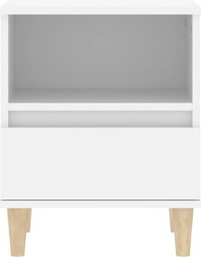 vidaXL Κομοδίνα 2 τεμ. Λευκά 40 x 35 x 50 εκ.