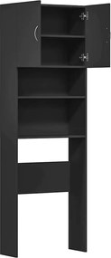 vidaXL Ντουλάπι πλυντηρίου ρούχων Μαύρο 64x24x190 cm
