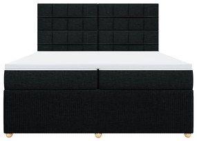 ΚΡΕΒΑΤΙ BOXSPRING ΜΕ ΣΤΡΩΜΑ ΜΑΥΡΟ 200X200 ΕΚ. ΥΦΑΣΜΑΤΙΝΟ 3292165