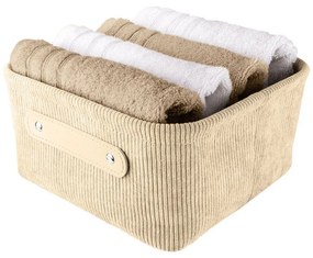 Καλάθι Αποθήκευσης Bedford S 17x11,5x22cm Beige Kleine Wolke Πολυέστερ