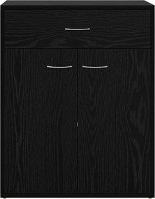 vidaXL Πλαϊνό γραφείο Μαύρη Οξυά 60 x 30 x 75 cm Επεξεργασμένο ξύλο