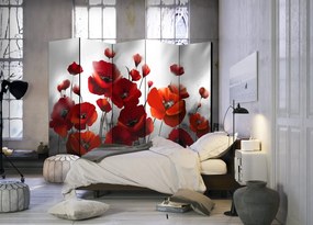 Διαχωριστικό με 5 τμήματα - Poppies in the Moonlight II [Room Dividers] 225x172