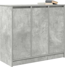 vidaXL Ντουλάπι Γκρι Σκυροδέματος 85x34x76 εκ. Επεξεργασμένο Ξύλο