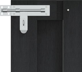 vidaXL Πύλη Κήπου 100 x 80 cm WPC και Αλουμίνιο Μαύρο