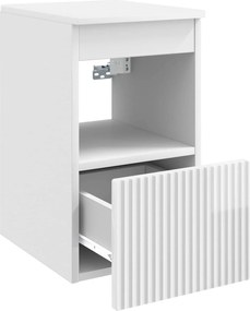 vidaXL Ντουλάπι Μπάνιου Γυαλιστερό Λευκό 30 x 44,5 x 50 εκ.