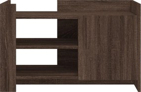 vidaXL Τραπεζάκι Σαλονιού Καφέ Δρυς 80x50x50 εκ. από Επεξεργ. Ξύλο
