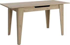 Τραπέζι Trendline Megapap επεκτεινόμενο χρώμα oak 120/150x70x75εκ.