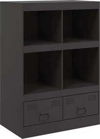 vidaXL Ντουλάπι Μαύρο 67x39x95 εκ. από Ατσάλι