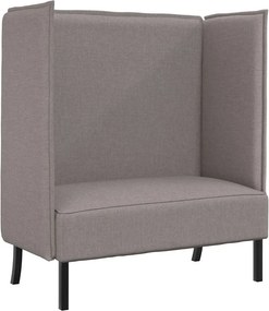 vidaXL Καναπές Υψηλής Πλάτης 101cm Taupe ύφασμα