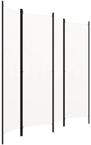 vidaXL Διαχωριστικό Δωματίου με 4 Πάνελ Λευκό 200 x 180 εκ.
