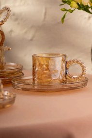 Σετ 6 τεμαχίων φλιτζάνια καφέ 100 ml από γυαλί Καφέ