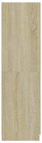 vidaXL Ντουλάπα Χρώμα Sonoma-Δρυς 80 x 52 x 180 εκ. από Επεξ. Ξύλο