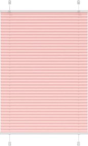 vidaXL Πλισέ περσίδα ροζ 90x150 cm Πλάτος υφάσματος 89,4 cm