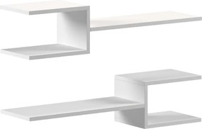 Ραφιέρα τοίχου Galler pakoworld λευκό 79x19.5x18εκ