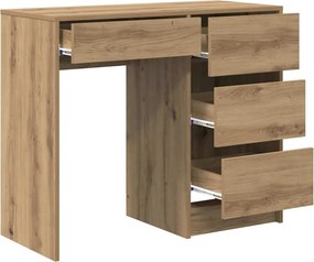vidaXL Γραφείο Artisan Oak 90 x 37.5 x 75 εκ Επεξεργασμένο ξύλο
